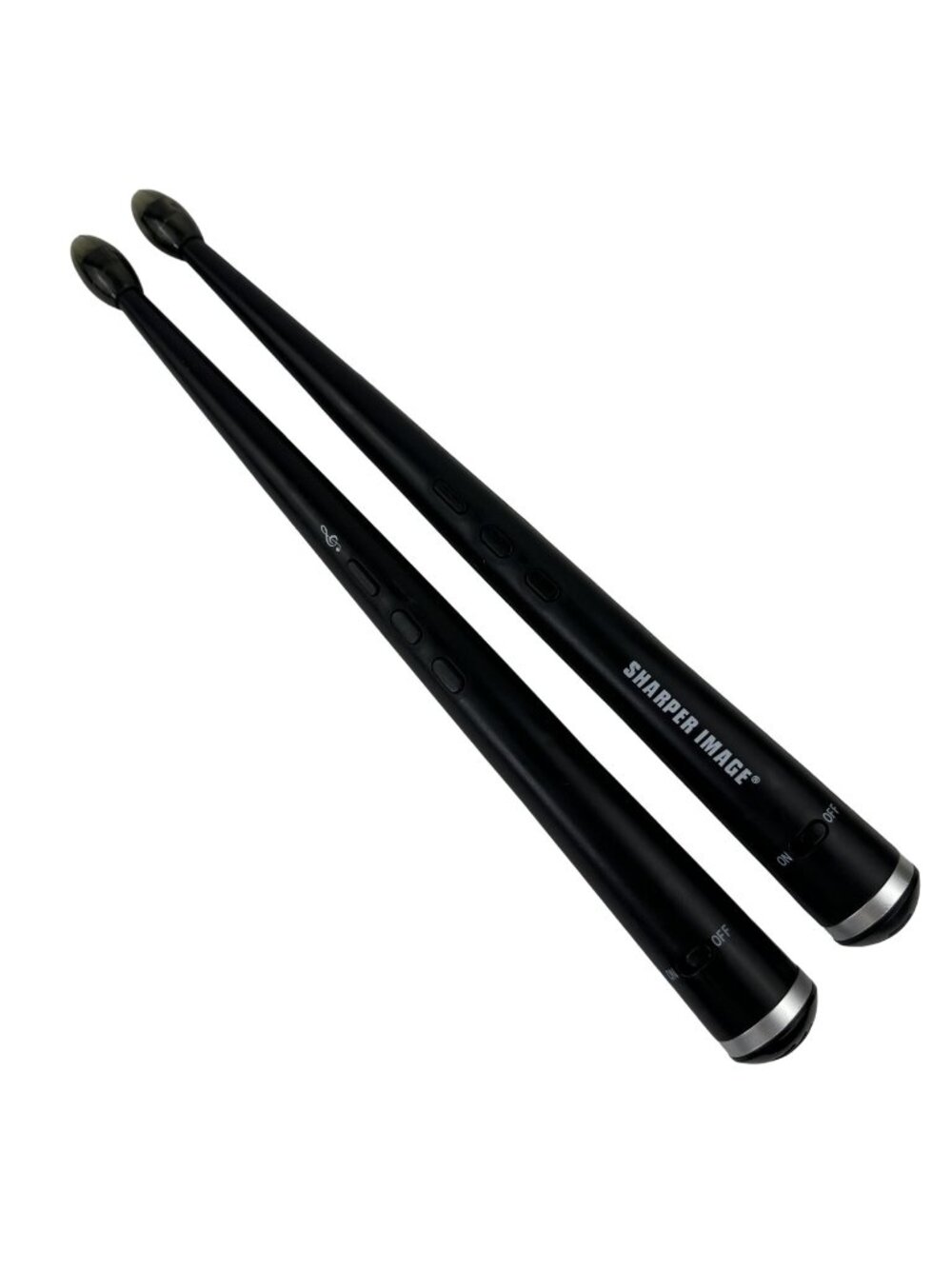 Sharper Image Electronic Drumsticks With Lights Sound Effects Musical 14" Tested